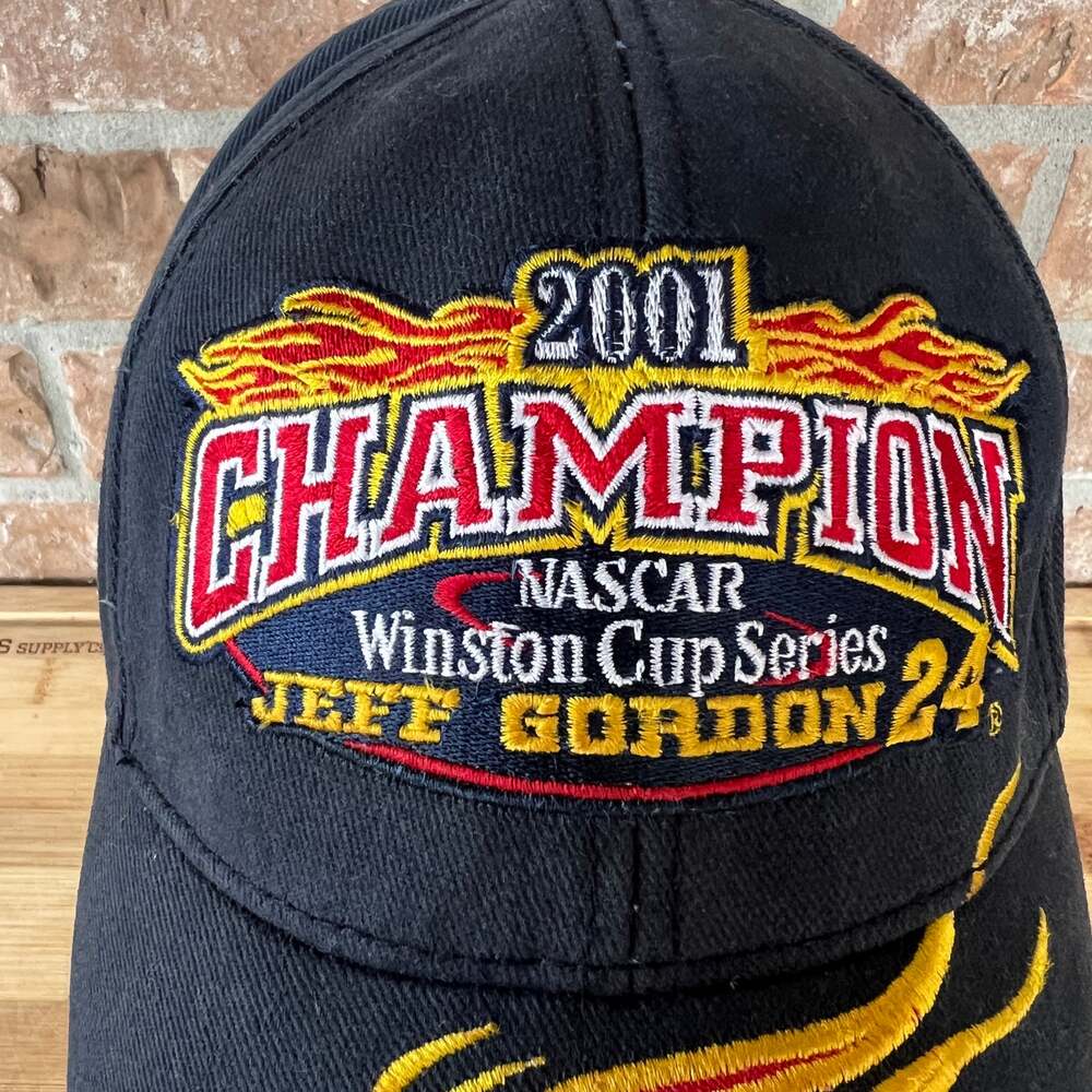 Vintage Jeff Gordon #24 2001 Winston Cup Champion Chase Authentic’s Racing Hat